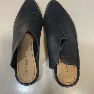 Kelsi Dagger Navy mule slip on shoes